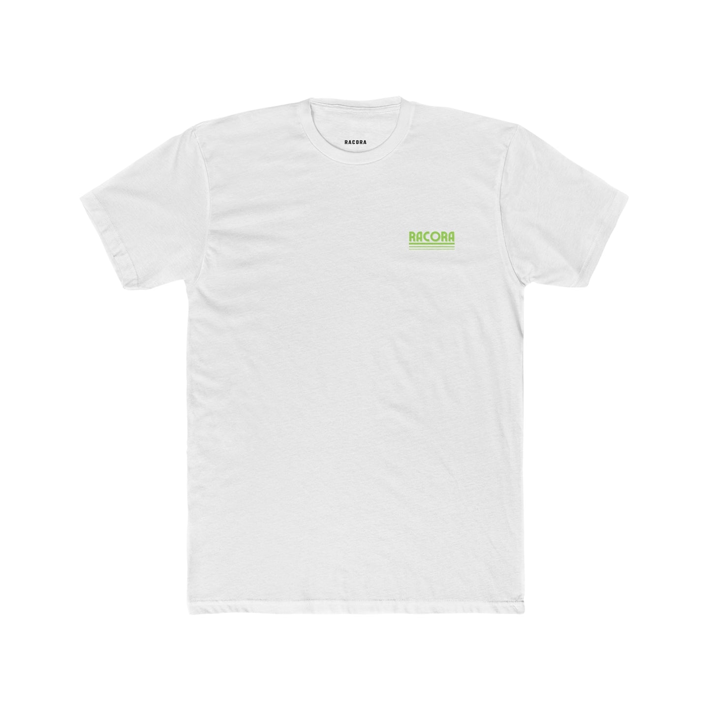 White Racora retro t-shirt - front side