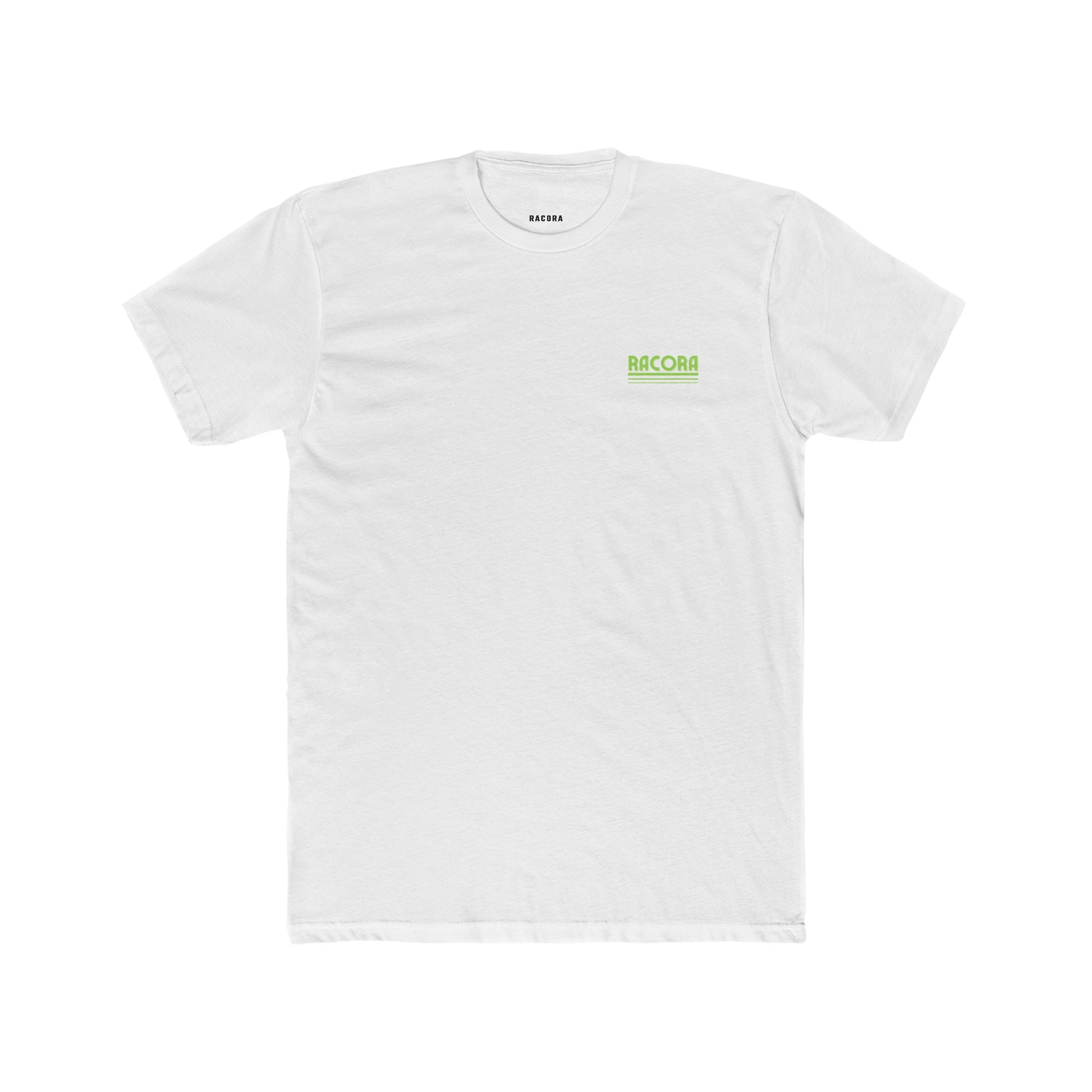 White Racora retro t-shirt - front side