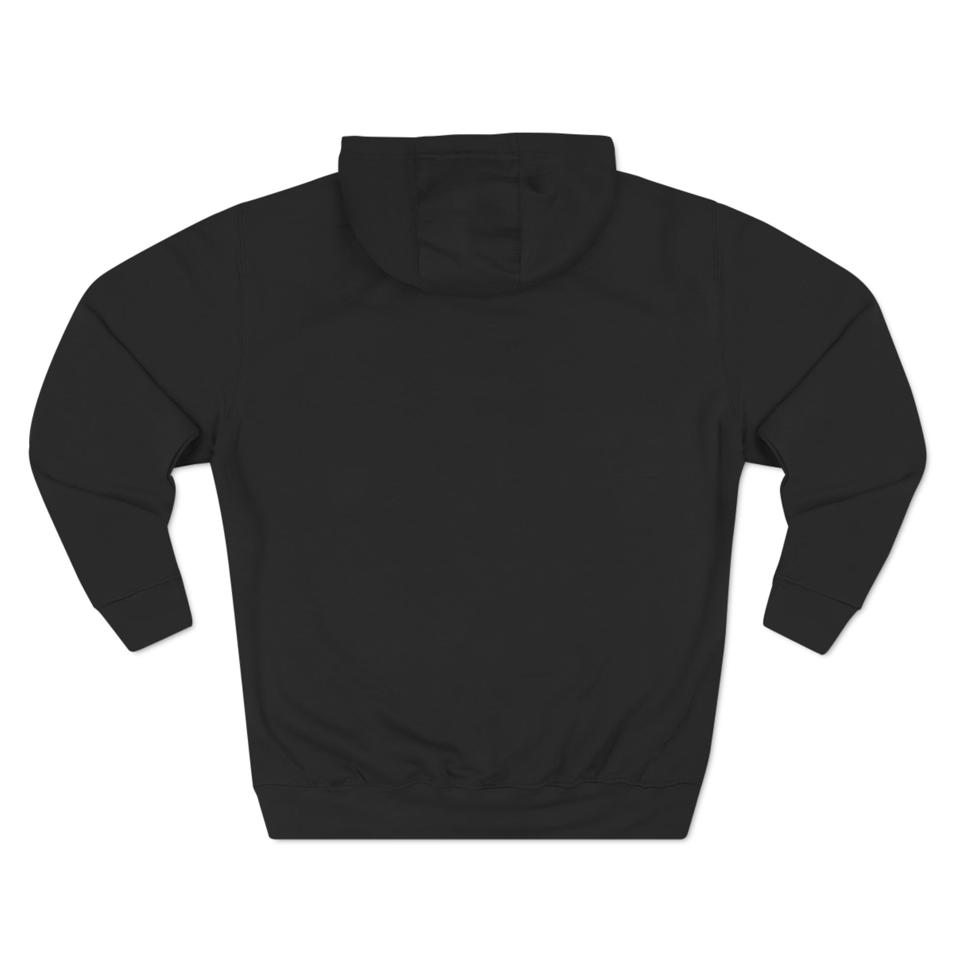 Racora black fleece hoodie - backside