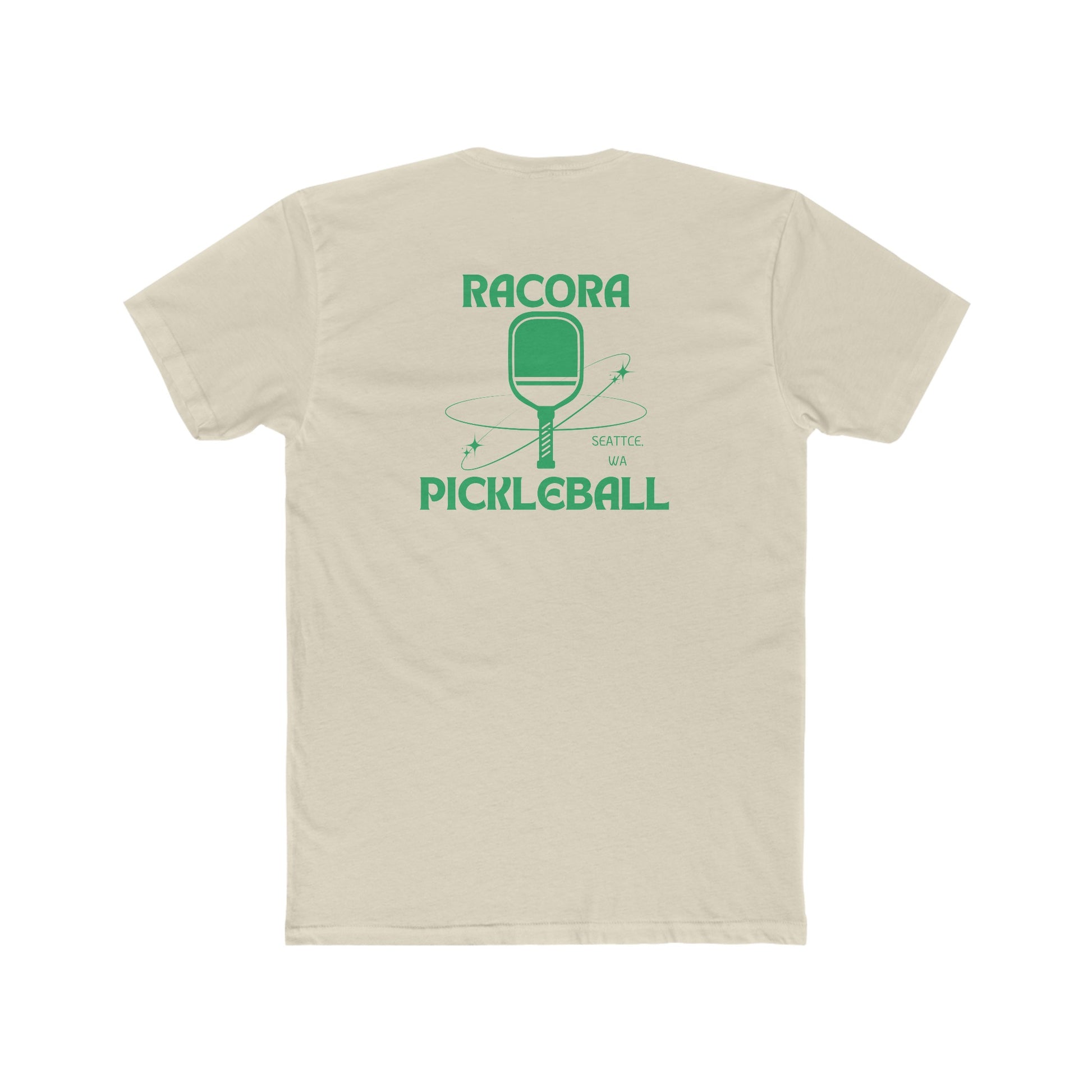 Cream Racora Pickleball Tee - backside