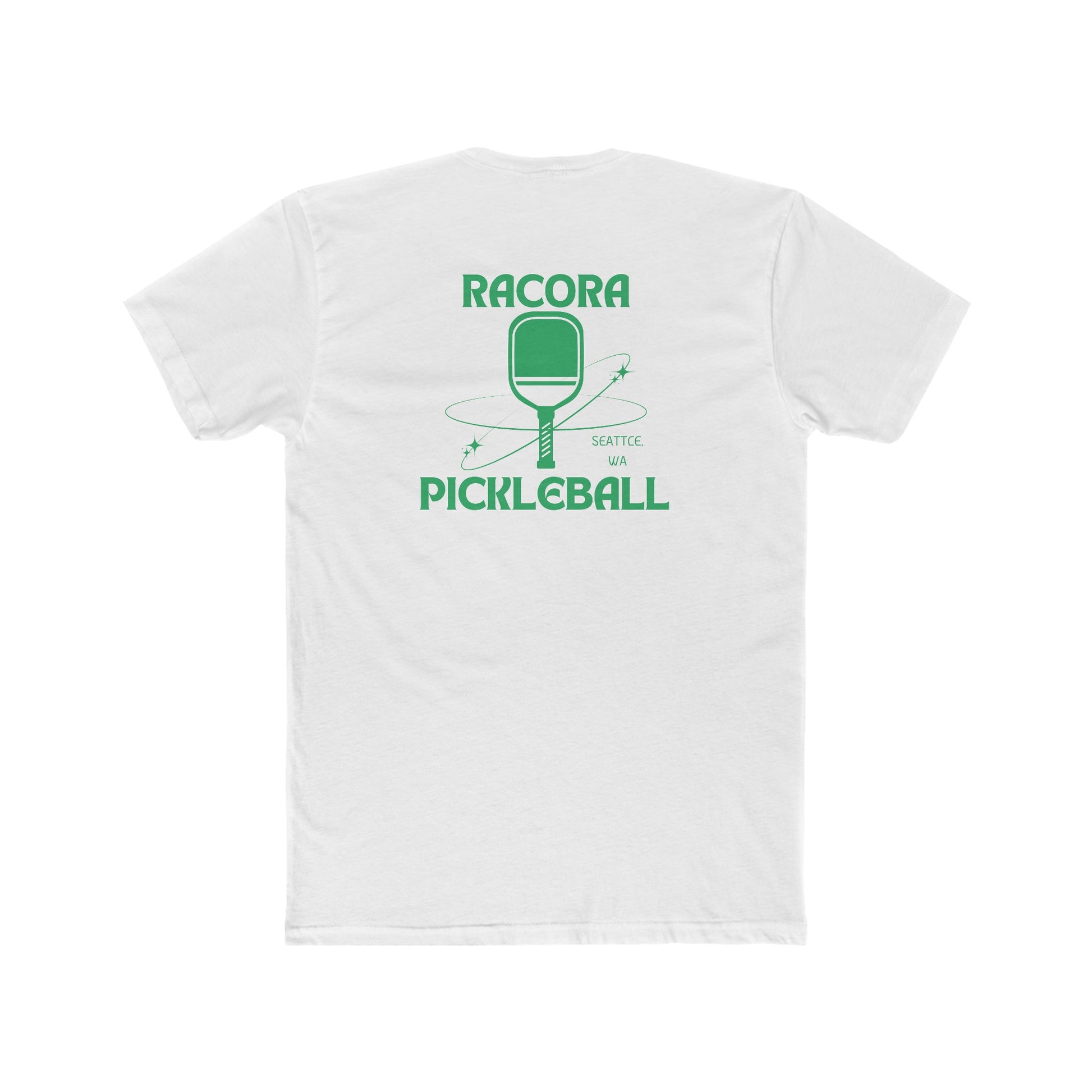 White Racora Pickleball Tee - backside