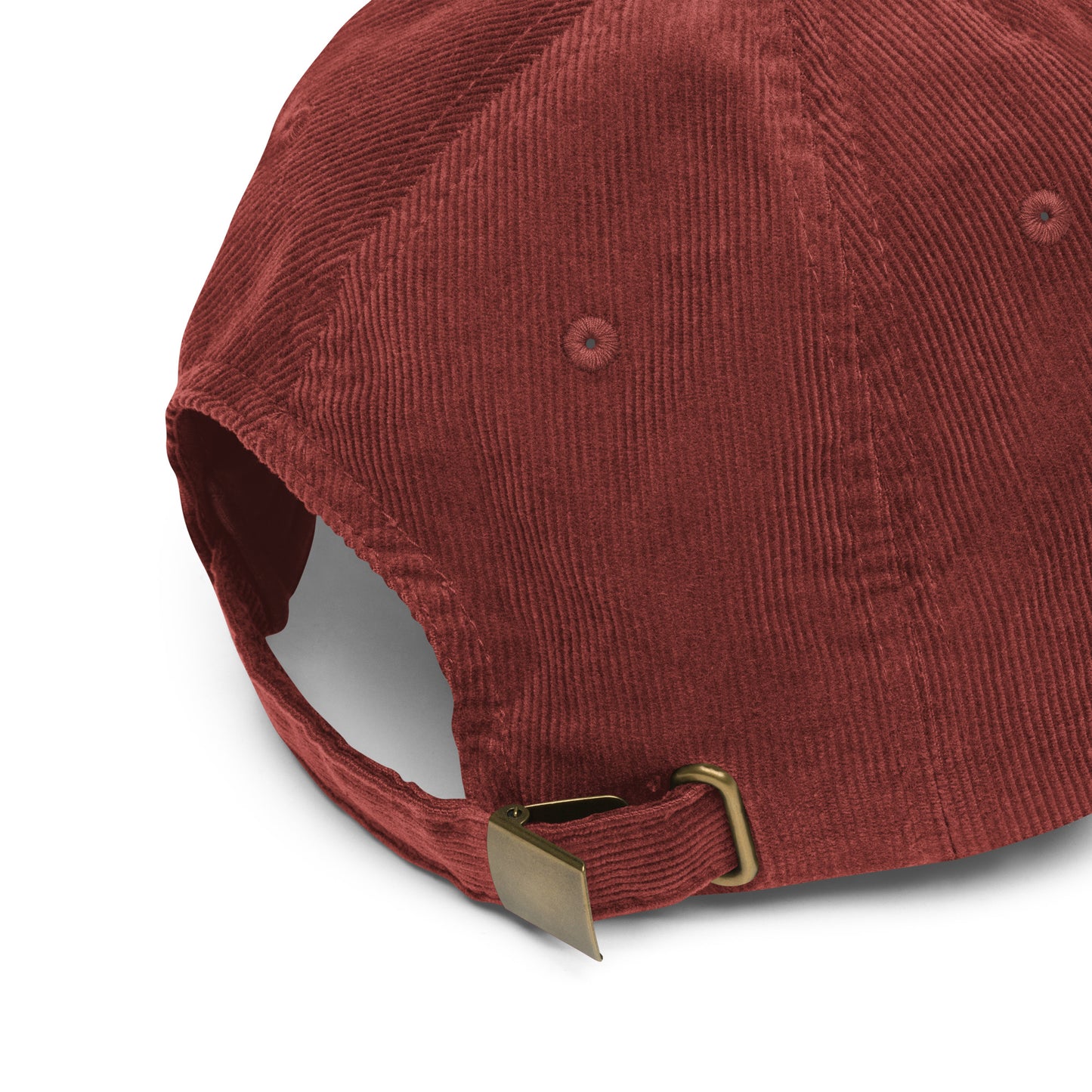 Red Racora Corduroy Hat - backside